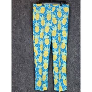 OppoSuits Novelty Pineapple Print Blue Men's Dress Pants EU54/US44 Funky‎ Travel